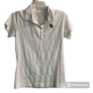 Nike Golf Oklahoma women’s white collared shirt in medium great condition